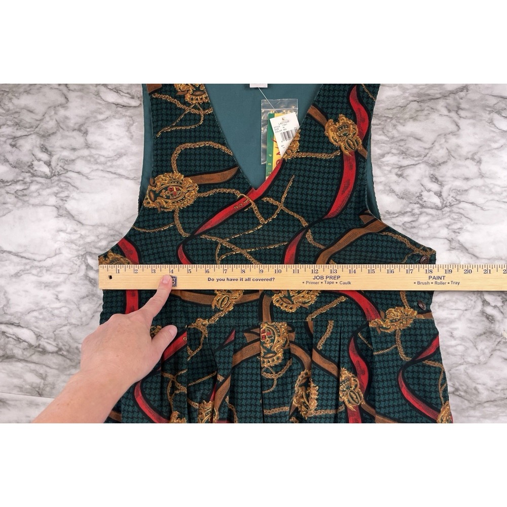Bryn Connelly NWT Corduroy Midi Dress Sz 14 Equestrian Prairie Modest Buttons. - Picture 10 of 11